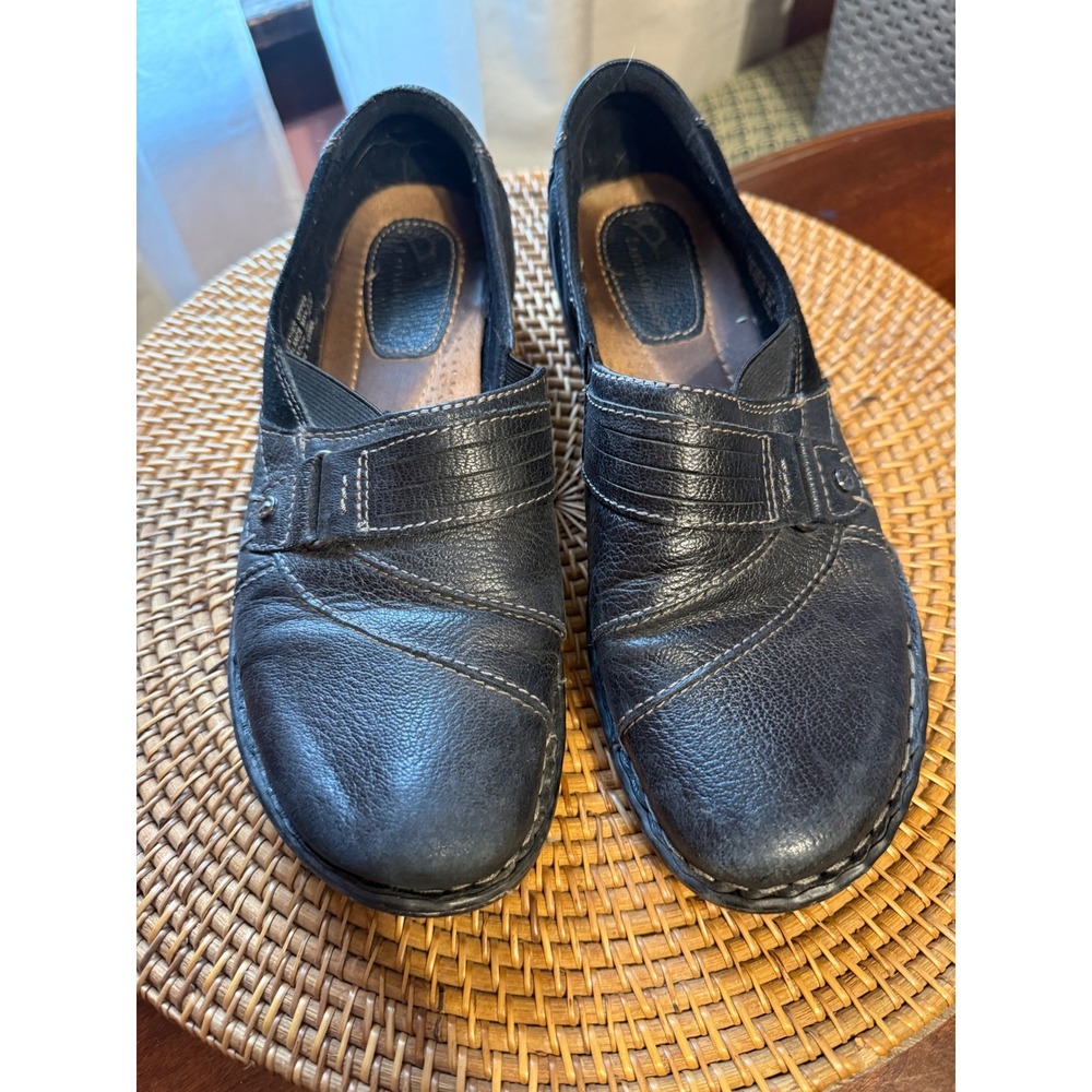 Baretraps Meadow Womens Black Leather Loafers Slip On Shoes Size 9W
